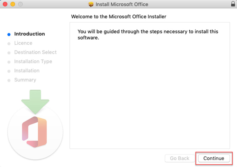 install microsoft office on macos high sierra