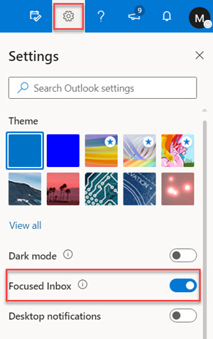 Enable or Disable Focused Inbox in Microsoft Outlook Webmail Portal ...